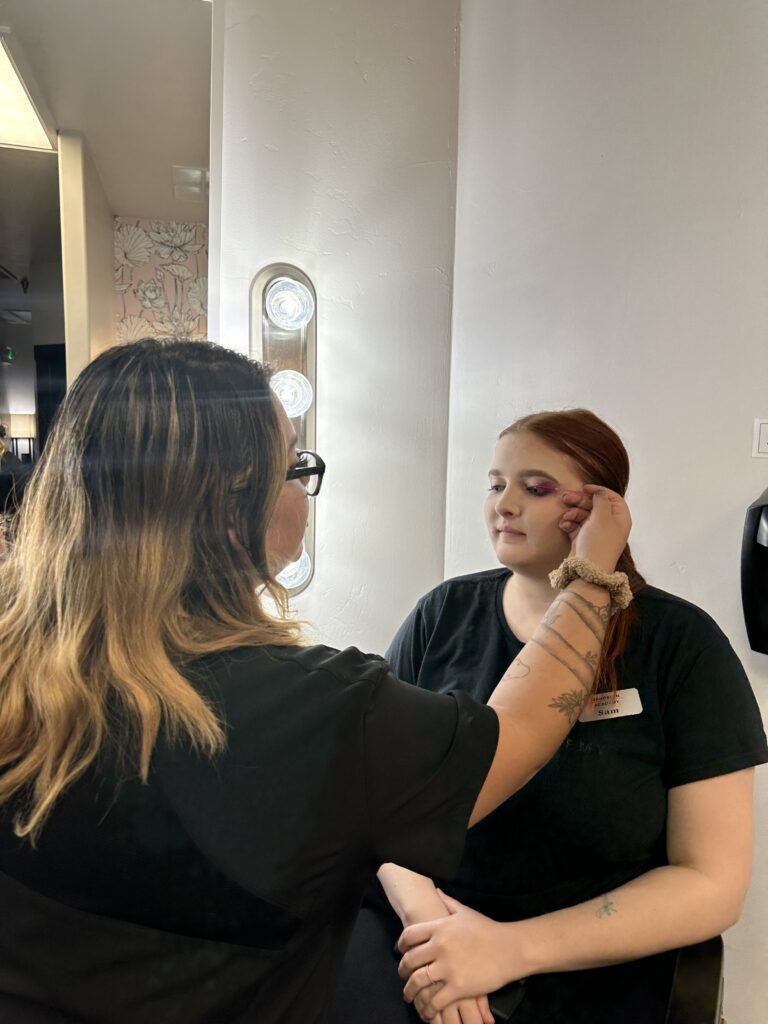 Beautiful attractive woman visiting a beauty clinic for Make up | Mandalyn Academy in American Fork, UT