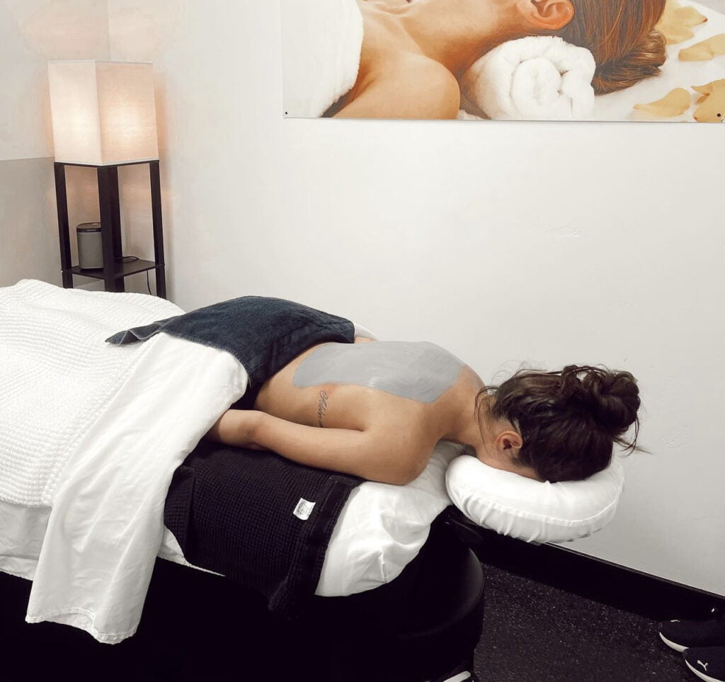 Female Getting Massage Treatment on her Back | Mandalyn Academy in American Fork, UT