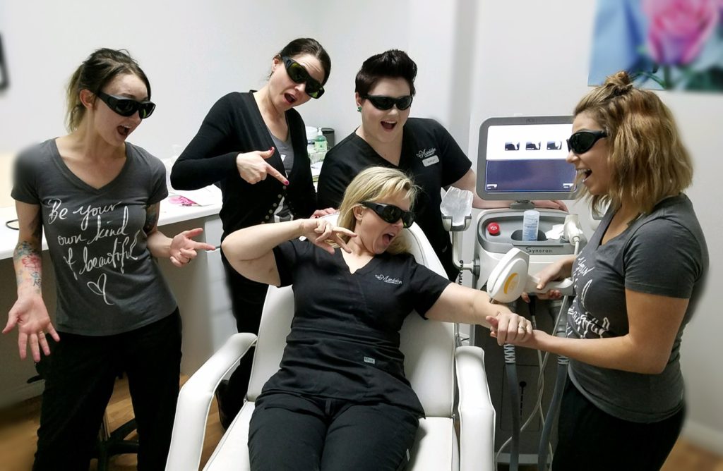 Group of ladies having fun treatment session | Mandalyn Academy in American Fork UT